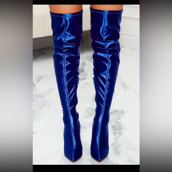 Fashion Nova Thigh High Boot Heels - Picture 3 of 4